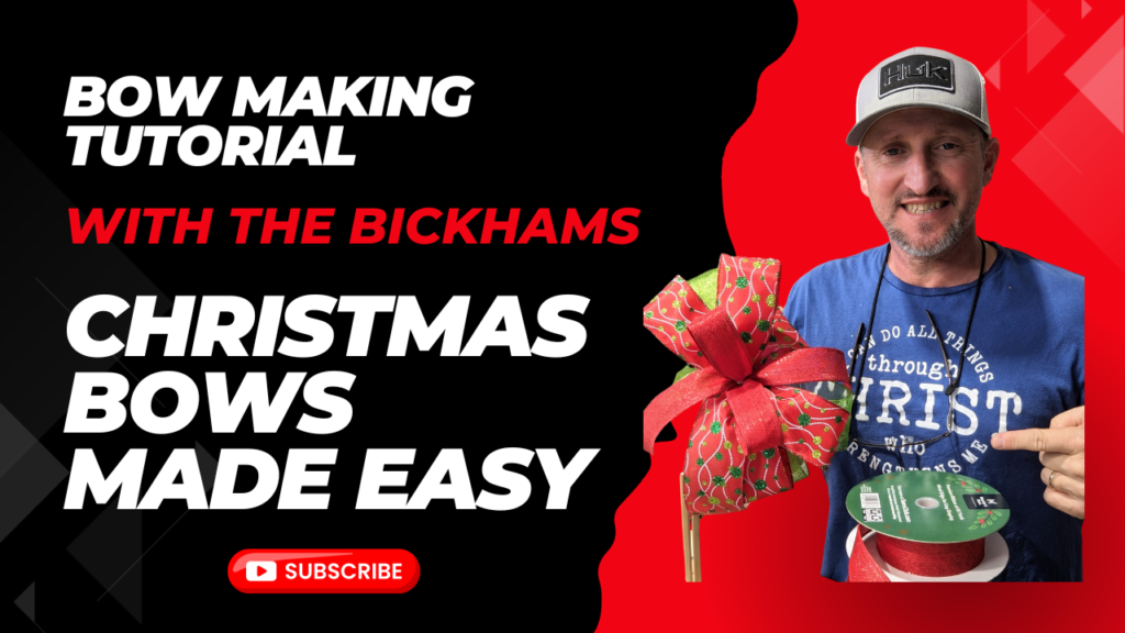 Bow Making tutorial with the Bickhams. Christmas Bows made easy with Craig Bickham