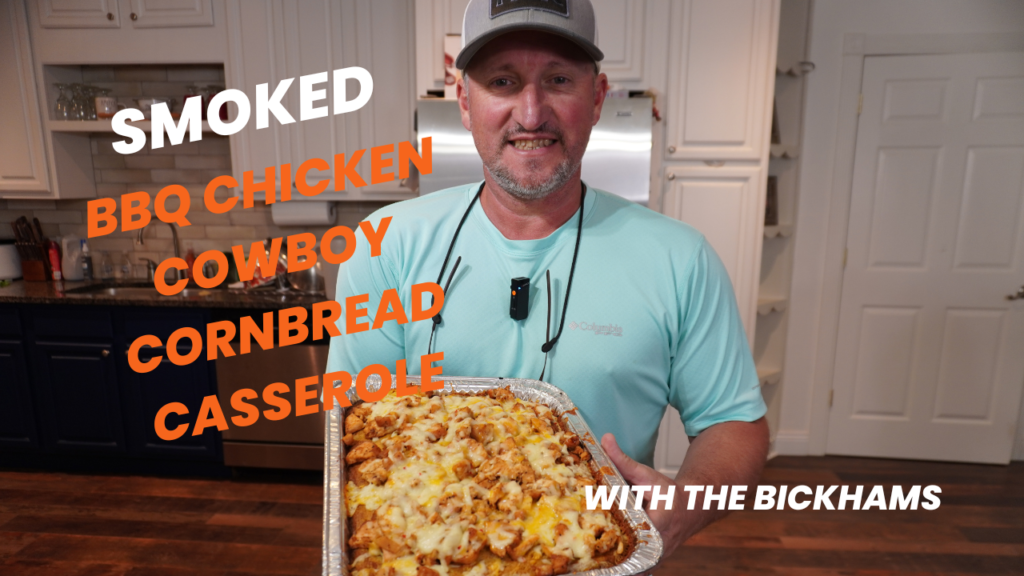 Smoked BBQ Chicken Cowboy Cornbread YouTube Thumbnail