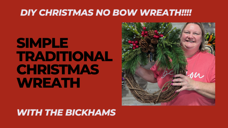 Christmas No Bow Traditional Wreath with Melissa YouTube Thumbnail