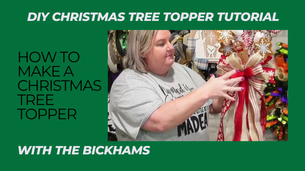 Gingerbread Christmas Tree Topper with Melissa YouTube Thumbnail